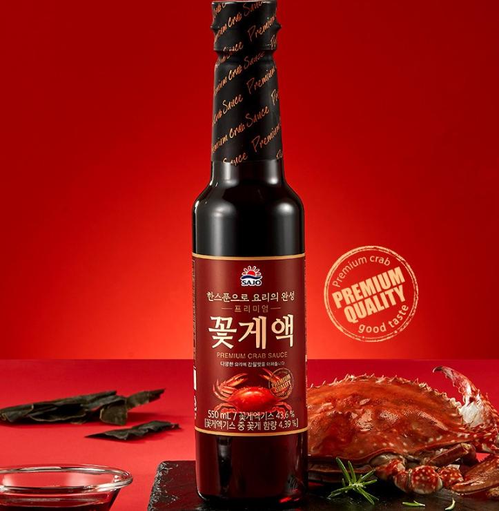 Sajo Premium Blue Crab Extract – Korean Seafood Seasoning (550ml)