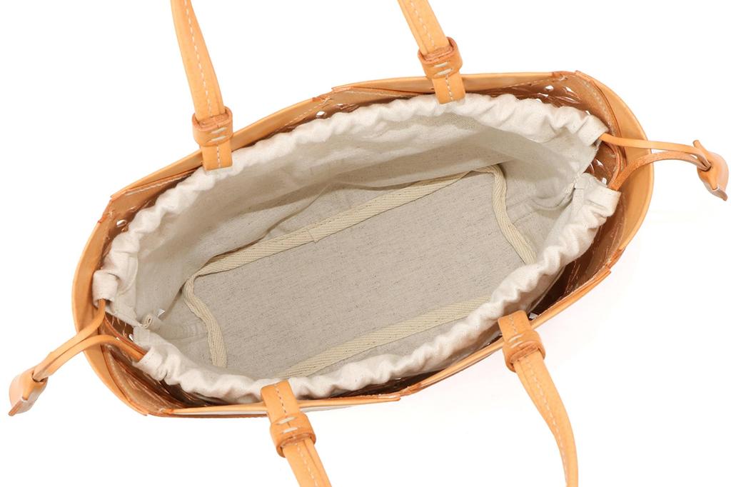 Einkaufstasche Echtes Leder Braun [Genten] Damen GE-43976-50