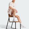Adidas Z.N.E. T-Shirt Solid Logo Loose Round Neck Short Sleeve Men Tops Beige IR5236