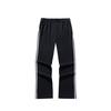 Anta Casual Simple Striped Straight Leg Knitted Sports Pants Women Bottoms Basic-Black 162528311-2