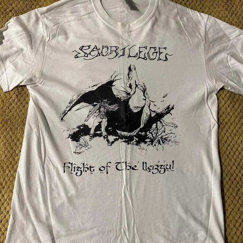Sacrilege Band Gift For Fans White TShirt Cotton All Size Unisex T-Shirt M
