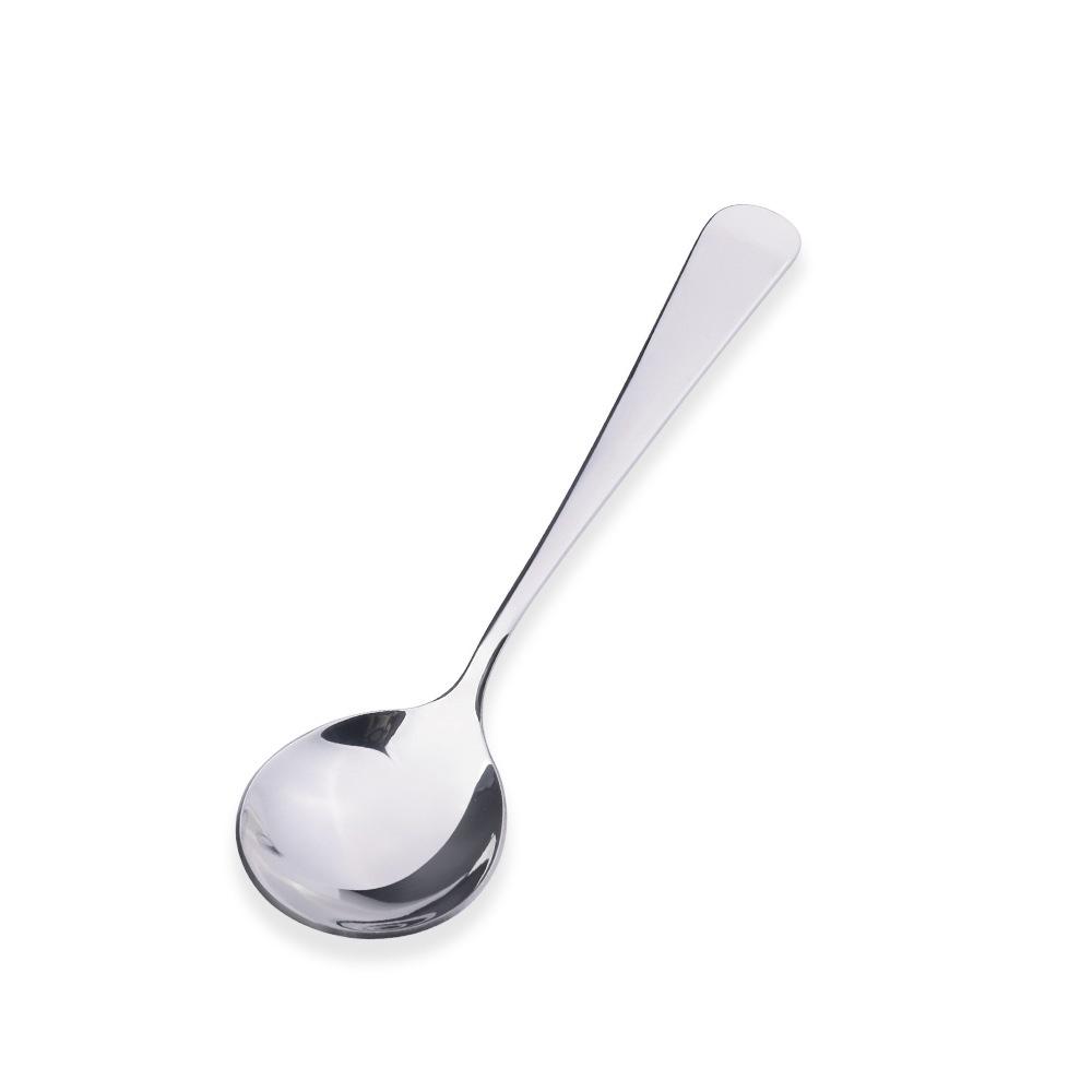 HANYANG 304 Big Head Round Spoon Creative Coffee Dessert Spoon Mix Rice Spoon