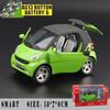 1:32 Mercedes Benz Smart Fortwo Micro City Car Modello in Lega Metallo Diecast Auto Simulazione Collezionabili Ornamenti Regalo di Festa