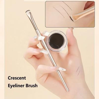 Crescent Eyeliner Brush Draw Eyeliner Eyeband Contour Makeup Tools Upgrade Half Round Crescent Blade Eye Liner Makeup Brush Thin