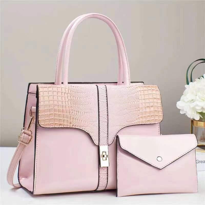 Chic Versatile Pu Bucket Bag For Women With Stylish Sequins In Khaki Black And Pink Shades