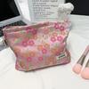 Elegant Jacquard Clutch Cosmetic Bag for Women, Large Capacity - Ideal for Travel, Touch-Ups, and Storage