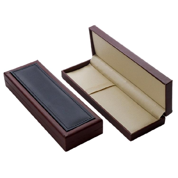 Exklusive Geschenk-Stiftebox mit Metallbeschlägen und PU-Leder-Konstruktion, Premium-Büroaccessoire, Langlebig