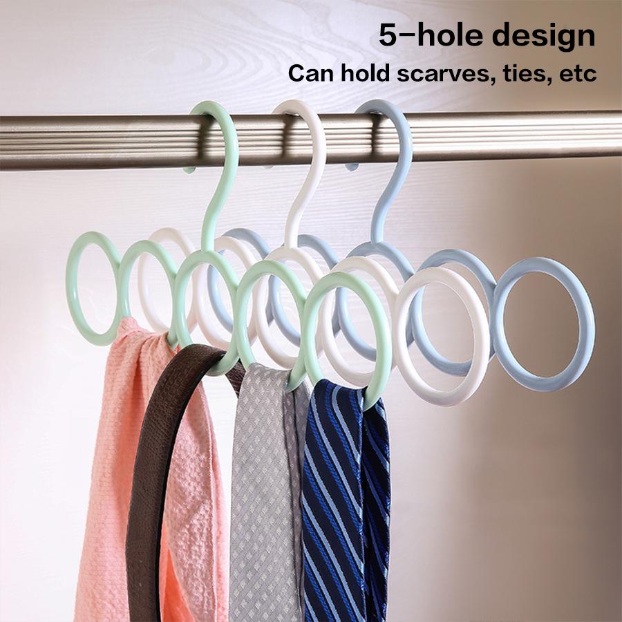 Scarf Hanger and Belt Storage Rack Used for Neckties Belts Scarves Space Saving Multi-purpose Storage Rack Clothing Organizer
