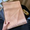 High Fashion Spring And Summer Long Silk Scarf Silk Shawl Scarf Fashion Versatile Tencel Cotton Letter Scarf