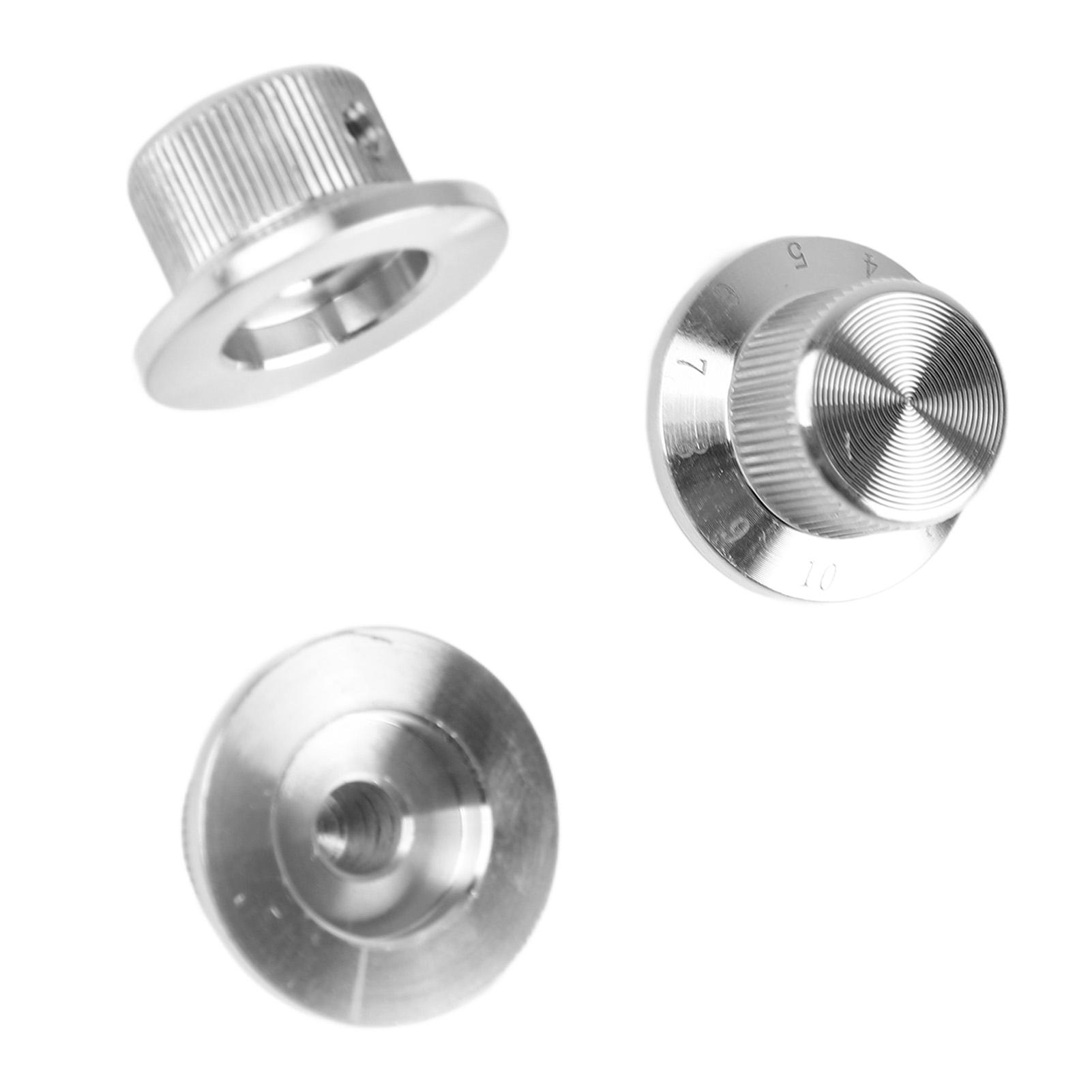 

3 шт. Металлическая ручка для гитары с тонкой поверхностью без заусенцев, с отверстием, замена ручки регулировки громкости гитары