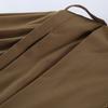 Women Pleated Lapel Pilot Jacket Loose Long Sleeve Casual Khaki Coat