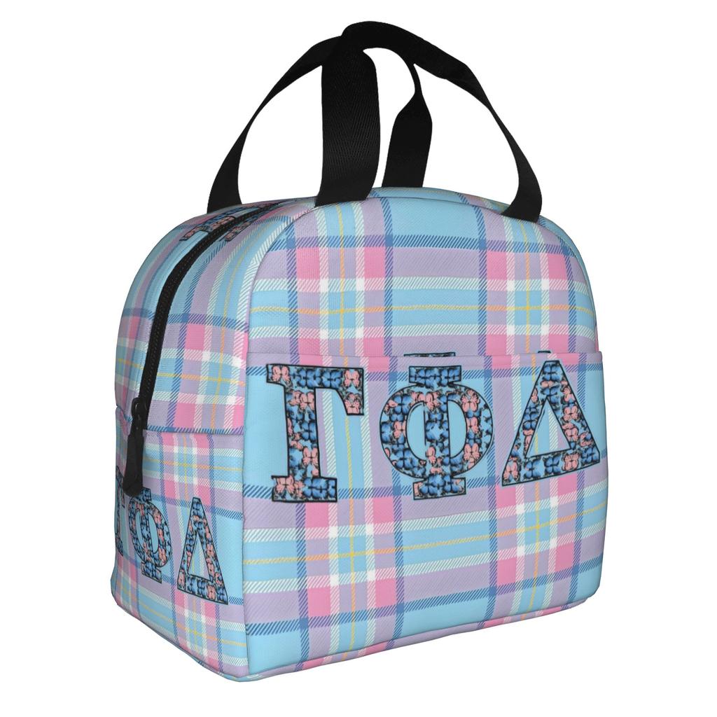 Gamma Phi Delta  Insulated Lunch Bags for Women African American Sorority  Resuable Cooler Thermal Bento Box School