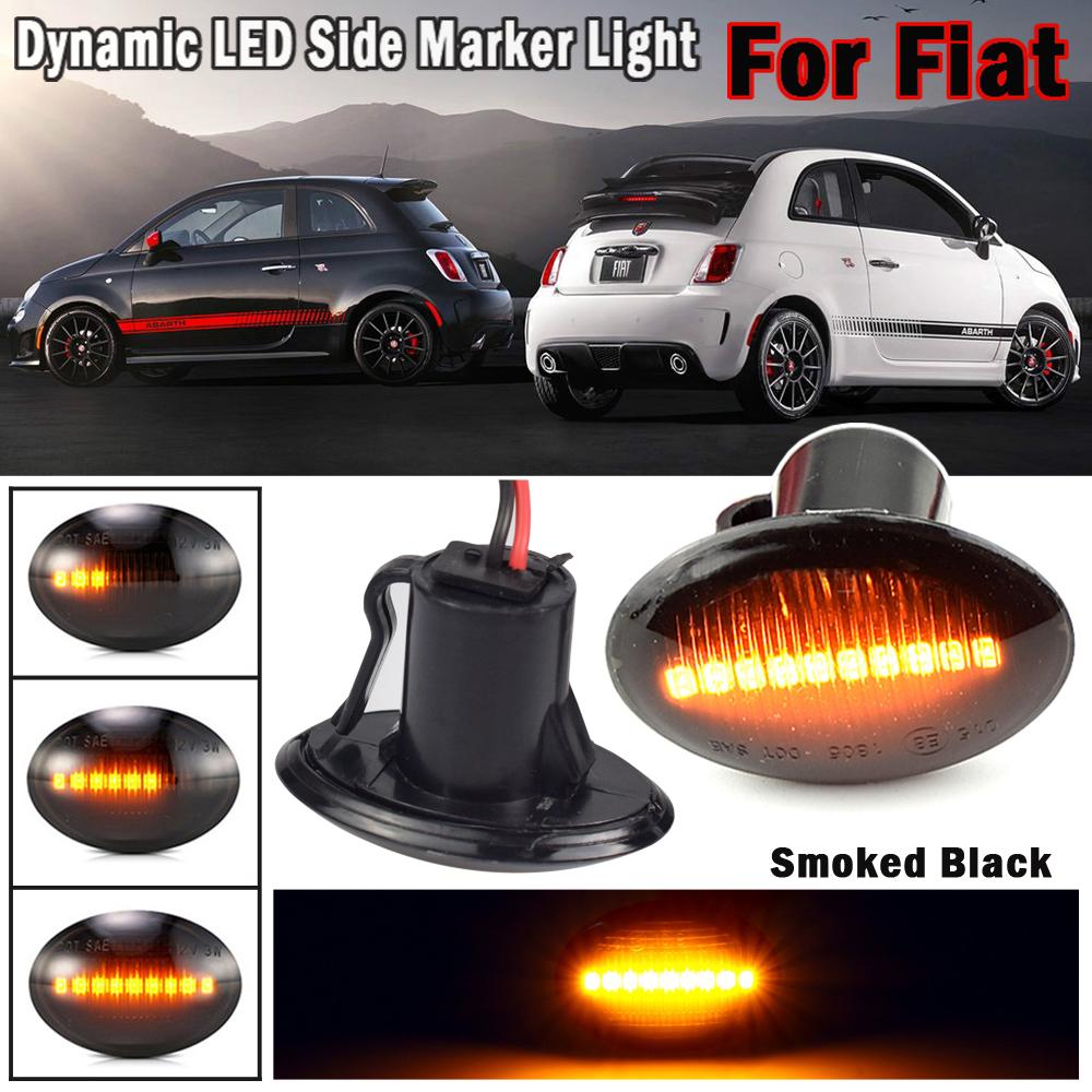 Side Marker Light For Fiat 500 Lancia Lybra Ypsilon For Maserati Alfa LED Dynamic Blinker Sequential Flashing Turn Signal Lamp