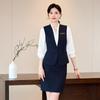 Women's Professional Waitress Vest Set - Hotel & Dental Reception Uniform