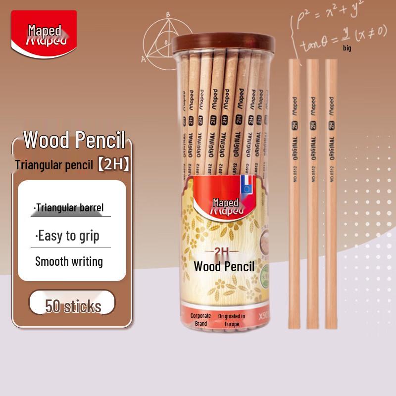 Maped Ergonomic Triangular Wooden Pencils