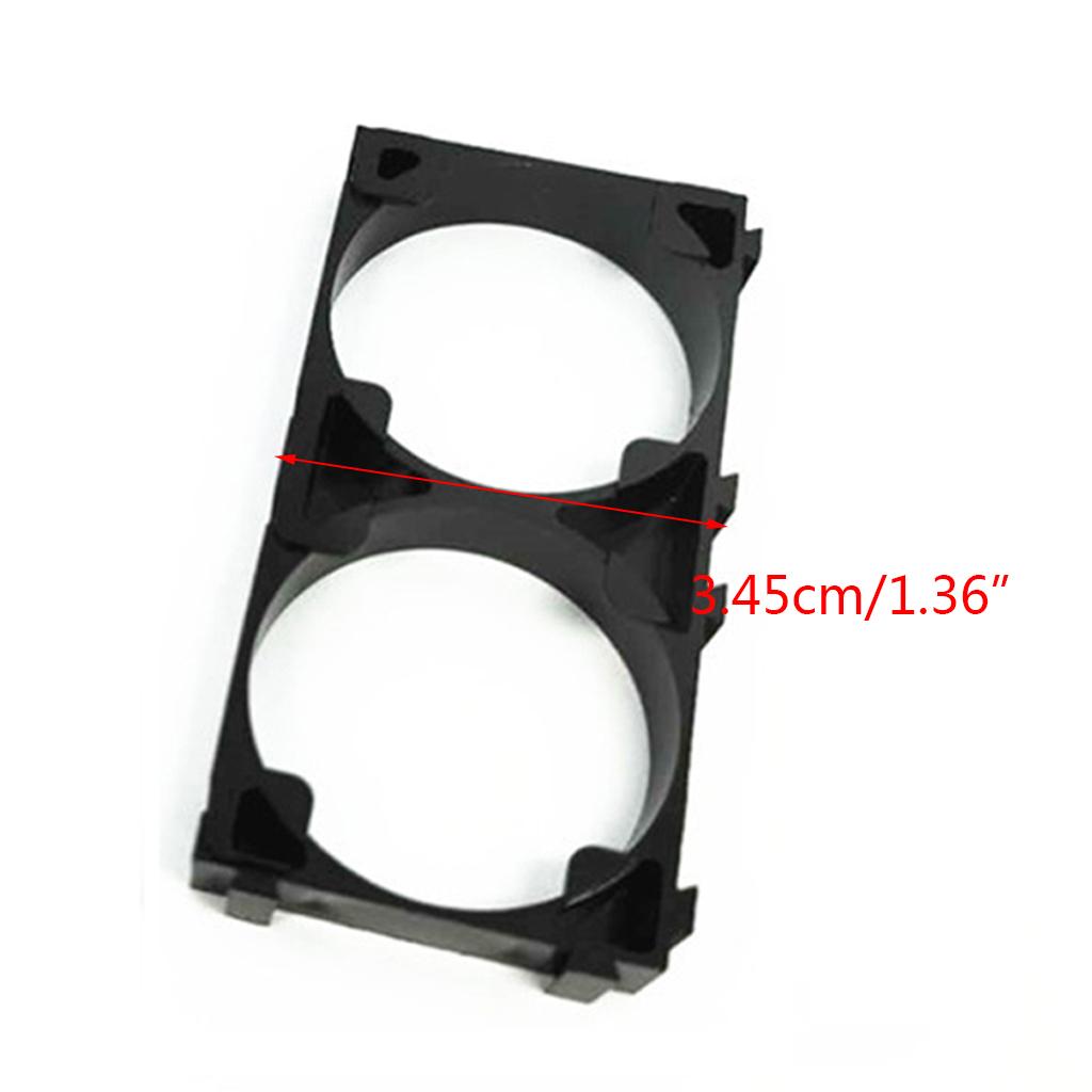 20 Pcs 32650 2x Battery Holder Bracket Cell Safety Anti Vibration Plastic Brackets for 32650 Batteries Replacement