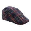 Spring and Summer Beret Plaid Trendy Plaid Cap Men's Sun Protection Visor Casual Plaid Forward Hat