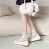 White French round head inner height increase flat bottom shallow mouth single shoes women's summer 2025 new versatile skirt Mary Jane shoes