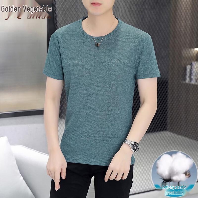 Jinjuan Men s 2026 Summer Casual Round Neck Short Sleeve T-Shirt XL