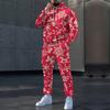 Christmas 3D Print Autumn Hoodies Pants Set Men's Sweatshirts Sweatpants Street Sportwear Two Piece Suits Tracksuit Man Clothing