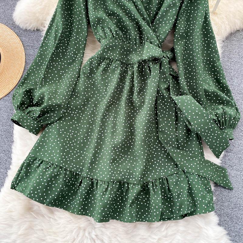 Купить Платье RUGOD Весеннее темпераментное платье с v-образным вырезом ...