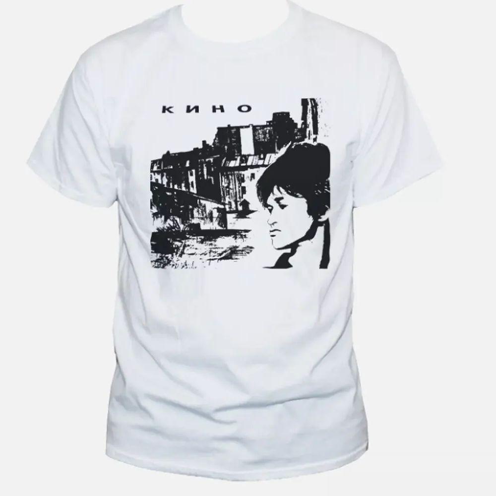 ZYXZ KINO T-shirt Viktor Tsoi Russian Punk New Wave BandMen Clothing Graphic T Shirts Cotton Four Seasons Daily Tees Short 82231