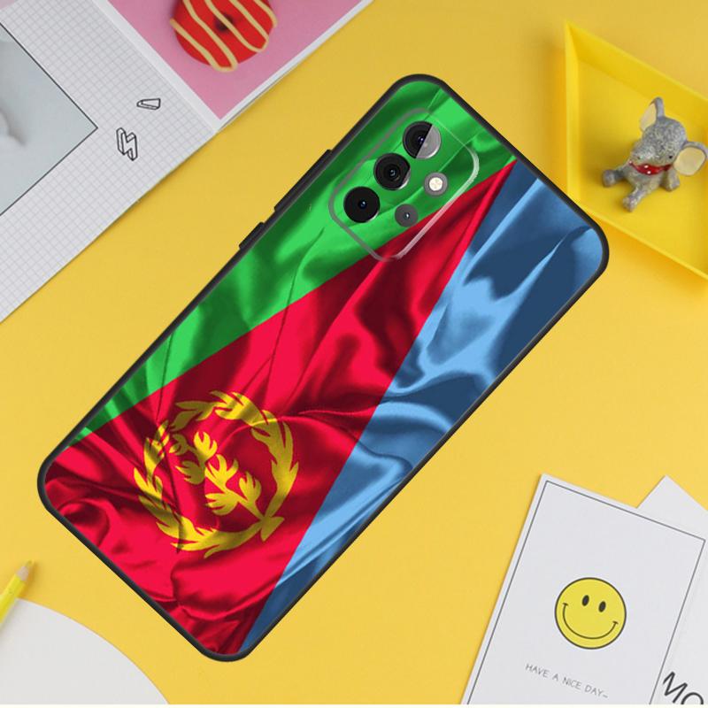 Eritrea Flag Case For Samsung Galaxy A55 A35 A25 A15 A51 A71 A12 A32 A52 A13 A33 A53 A14 A34 A54 Coque