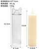 Church Spire Cylindrical Candle Mould DIY Geometric Shaped Transparent Plastic Wax Molds Scented Candle Making Tool Home Decor