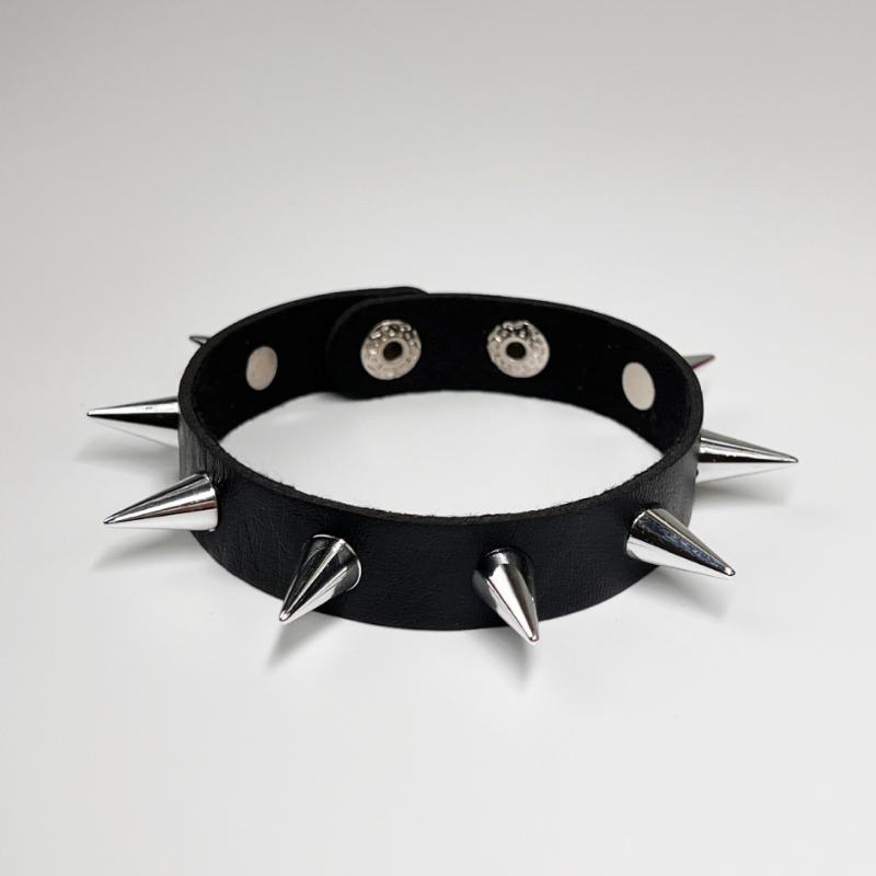 1Pc/4pcs Fashion Multi-layer Wide Leather Bracelet Punk Domineering Rivet Five-pointed Star Wrist Strap Personalized Bracelet