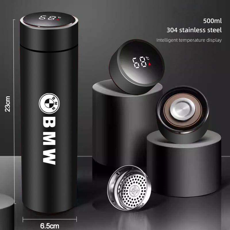 Car Logo Thermos Leakproof Cup Portable Bottle Auto Accessorie For BMW Performance F30 i4 E90 F20 E46 E60 E70 E39 E87 X5 F30 F20 ulcr72