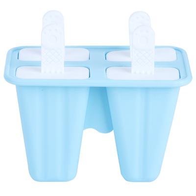 Homemade DIY Reusable Ice Cream Molds Reusable Ice Cream Making Tool Kitchen Accessories Blue4 Ice Cream Mold