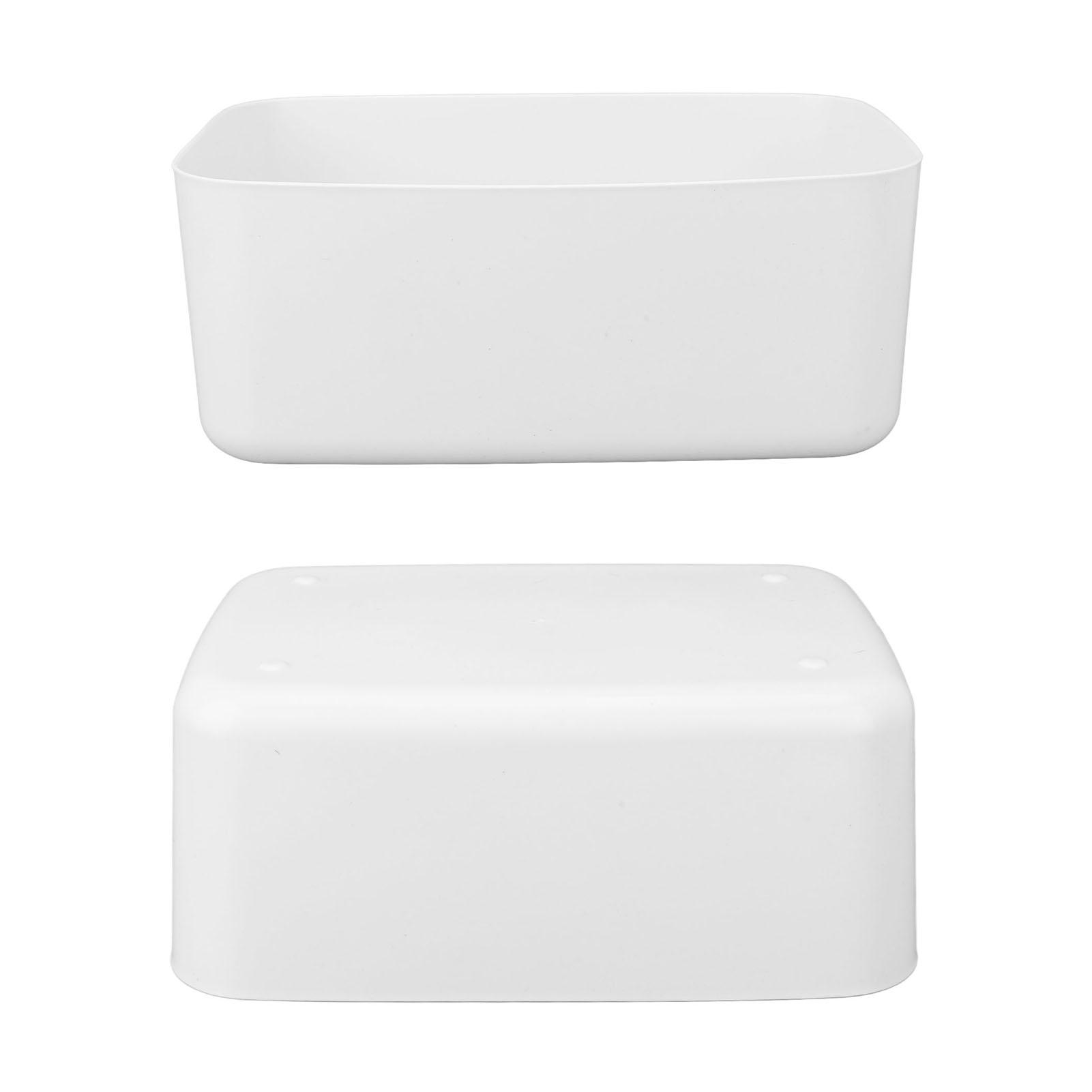 

Корзина для хранения, белая, большая емкость, ручка, дизайн, прочный, полипропилен, широкое применение, пластиковое хранение