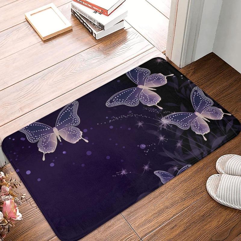 Outdoor Door Mat Front Door Mats Anime Owl Anti-Slip Durable Flannel For Entrance Welcome Indoor For Home For High Traffic Areas