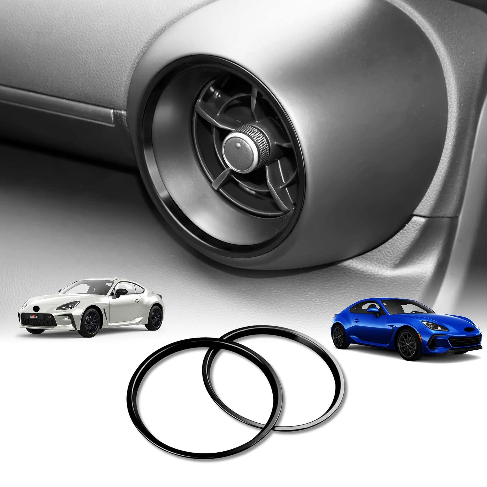 

KUNGKIC Для Toyota GR86 ZN8 Subaru BRZ ZD8 2021 2022 2023 Алюминиевый сплав Воздух чёрный