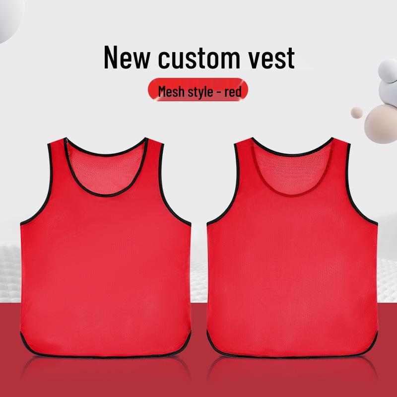 Mesh Combat Training Vest: Black Edged Team Uniform for Children & Adults Adult красный