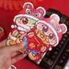 6pcs Traditional 2025 Snake Year Red Envelopes Laser Good Lucky Red Packets  Wedding Birthday
