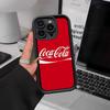 Hot C-Coca Drinks C-Cola Silicone Soft Phone Case For IPhone 17 16 15 14 Plus 13 12 Mini 11 Black Cover