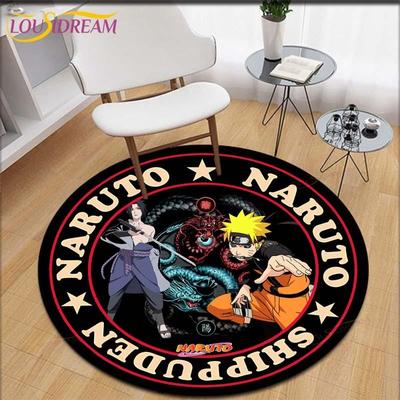 Kreslený Naruto okrúhly koberec do obývačky Koberce Dievčenská Kozmetika Koberec Rohožka Rohožka Podložka do spálne Koberec pre deti Dievčatá