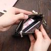 Genuine Leather Change Purse Women's Fashionable Coin Bag Cowhide Zipper Mini Wallet