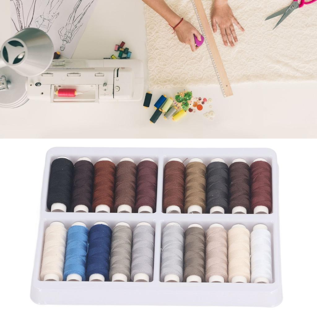 20 Colors Sewing Threads Kits 328ft Polyester Sewing Thread Multipurpose   Sewing Thread Spools for Making Clothes Crafts