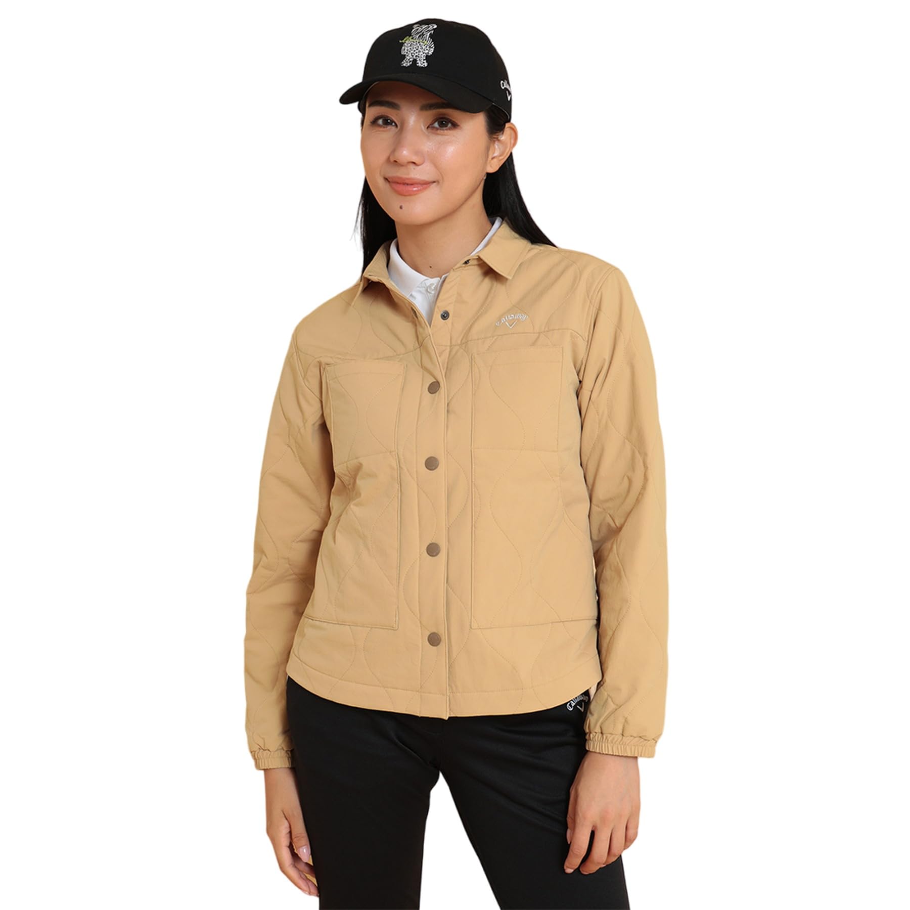 

Filled Coach Jacket Golf Outerwear C24215201 [Callaway] Women s (8WAY Stretch/Water Repellent) / / 1040_Beige