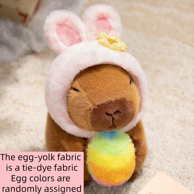 

Easter Capibala Plush Toys Easter Hunny Hat Capibala Stuffed Plush Toy Easter Egg Kapibara Easter Gifts Kid Birthday Gift Decor 20cm
