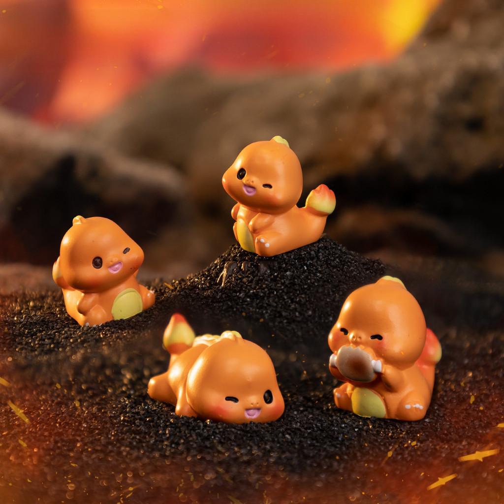 Adorable Resin Cartoon Dragon Figurines Miniature Desk Ornaments Blind Box Set