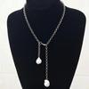 Women Fashion Simple Personalized Necklace Baroque Pearl Pendent Necklace New Design Jewelry Gift