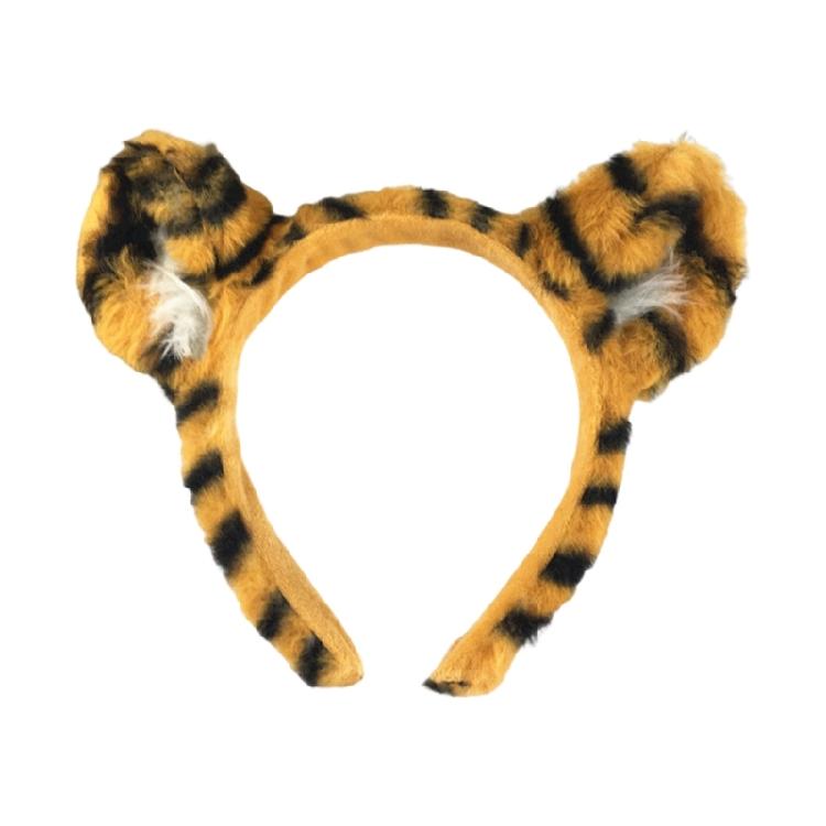 Stage Character Accessory with Plush Animal Print for Cosplay Outfits, Party Styling and Role-Play Wear Appeal