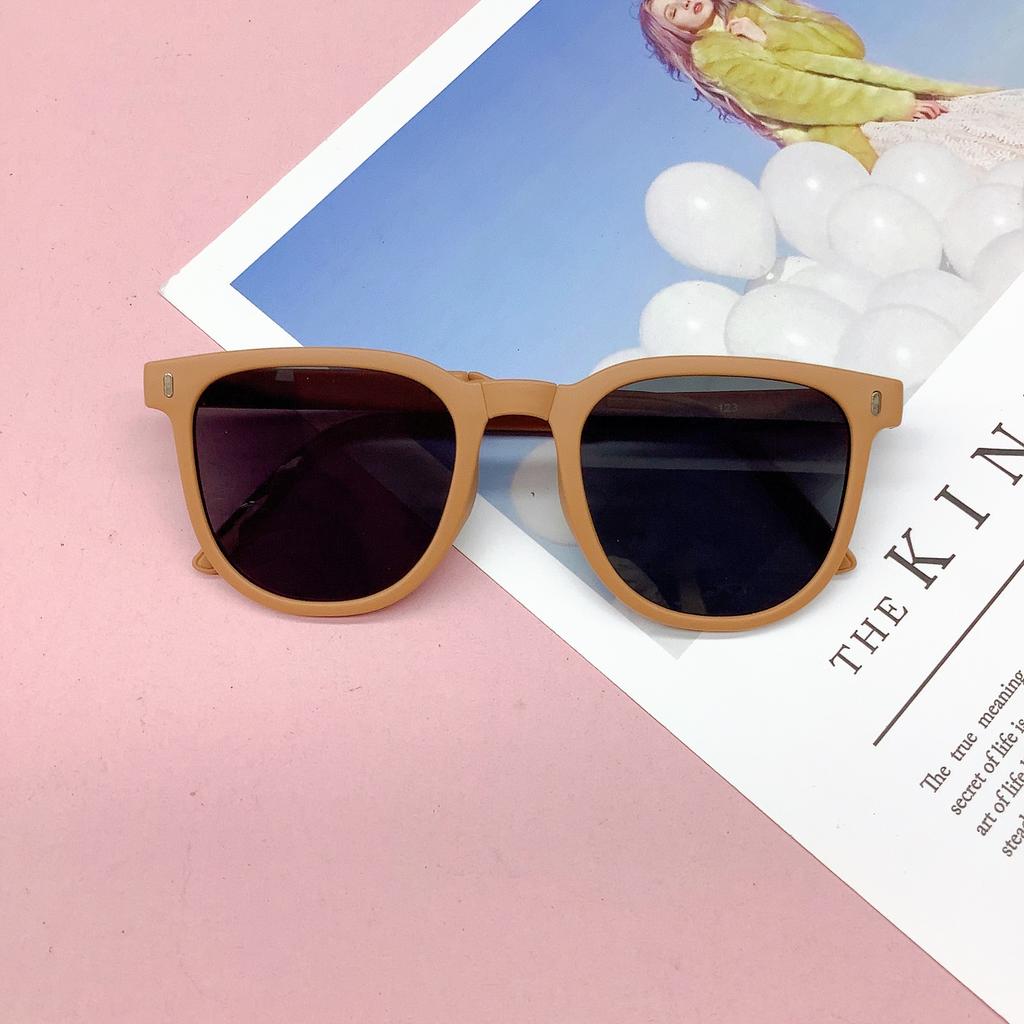 Retro Folding Travel Uv Protection Children'S Sunglasses Trendy Baby Sunglasses