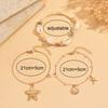 Bohemian Zinc Alloy Shell Waterproof Anklets Gold Plated 3pcs/set Sea Star Shell Conch Foot Chain for Summer Beach Women