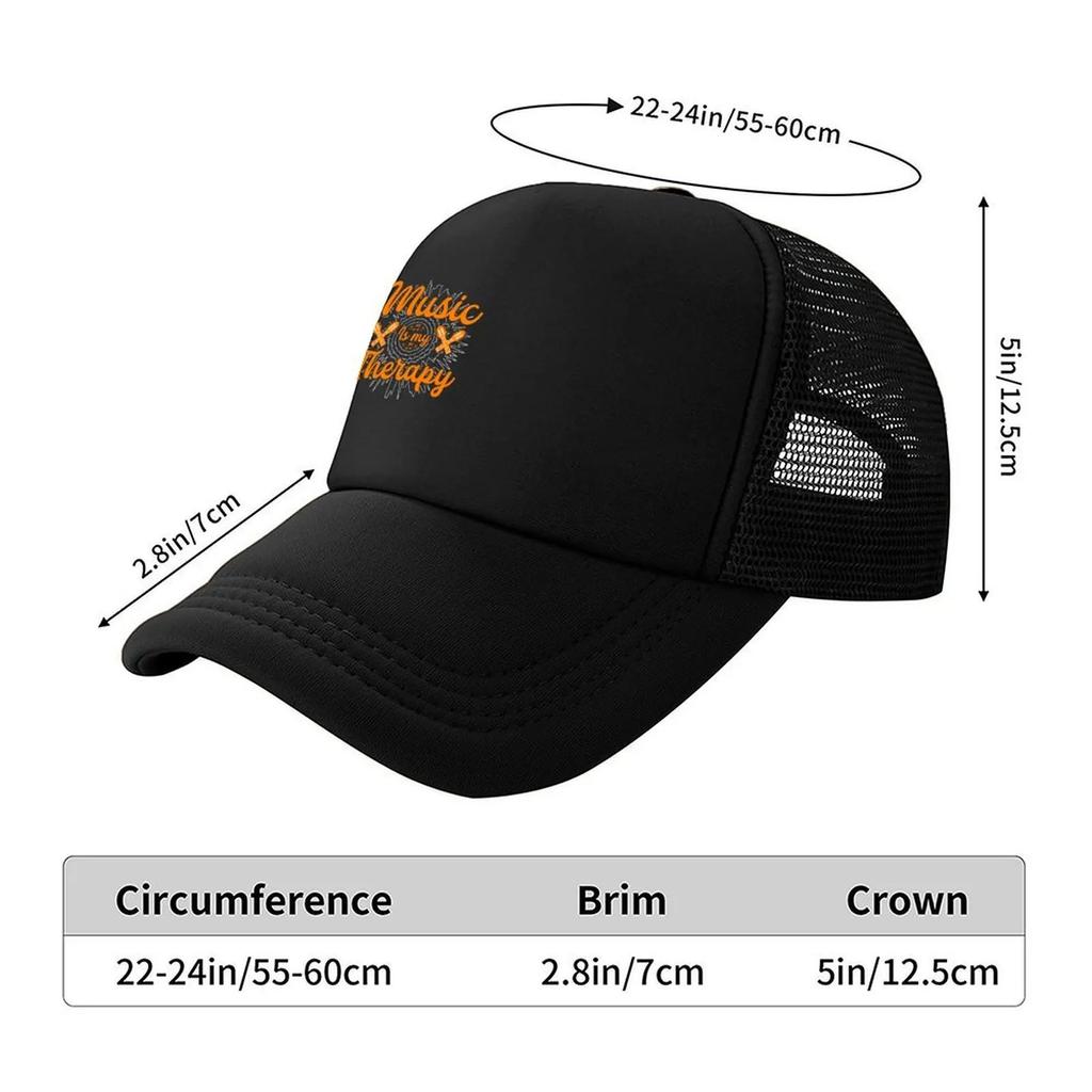 MUSIC IS MY THERAPY Baseball Cap Gentleman Hat Cosplay Sun Hat For Children Fishing cap Baseball Men Womens