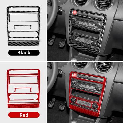 Real Soft Carbon Fiber Sticker For Seat Ibiza 6l 2003 2004 2005 2006 2007 2008 LHD RHD Car Central Control AC Panel Accessories