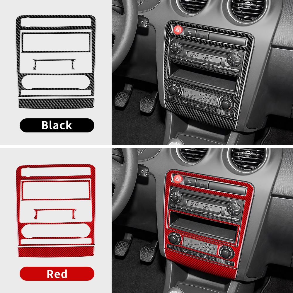 Real Soft Carbon Fiber Sticker For Seat Ibiza 6l 2003 2004 2005 2006 2007 2008 LHD RHD Car Central Control AC Panel Accessories